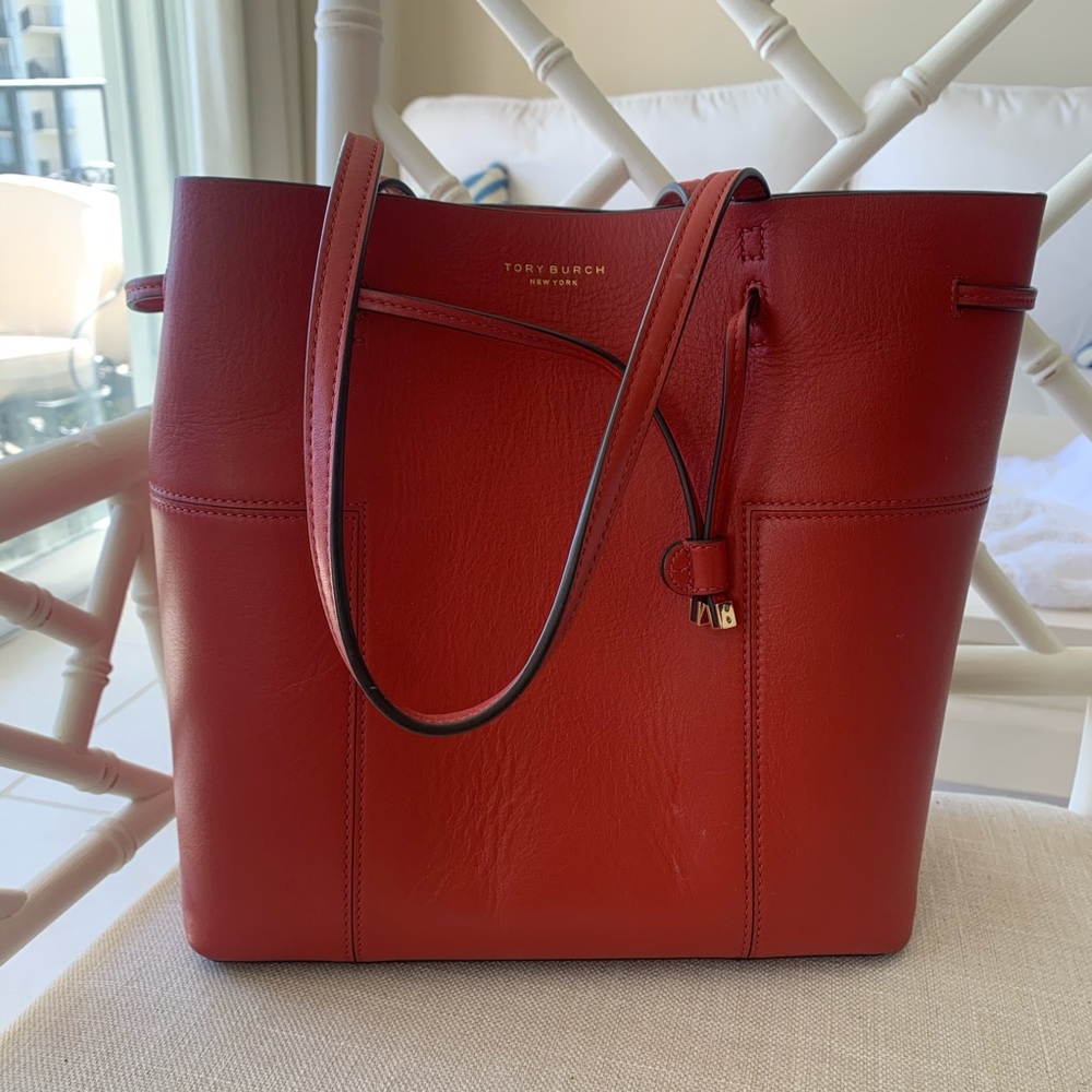 Tory Burch Red Bucket Bag